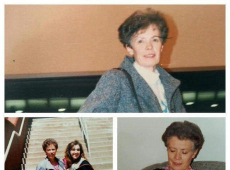 Collage of Pam Wright's mother