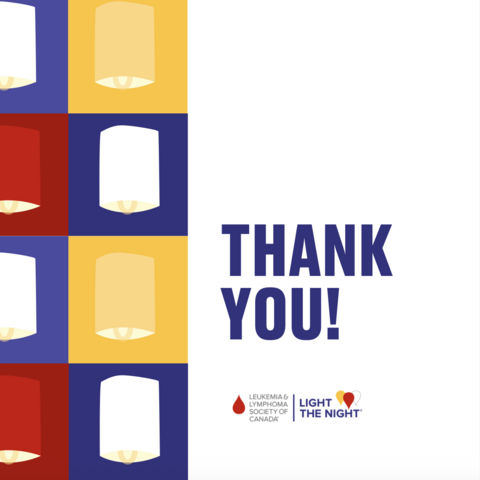Light The Night Thank You Card