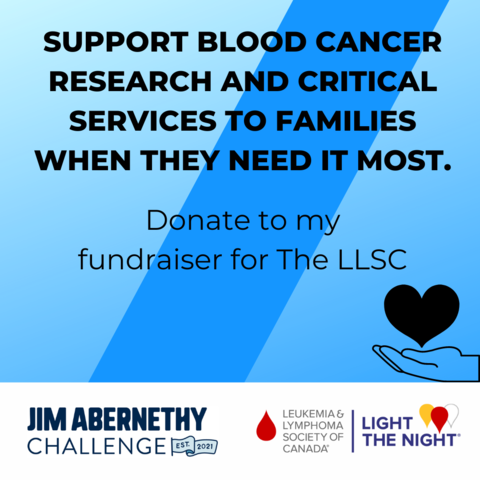 JAC Posts - Instagram Square. "Support blood cancer research and critical services to families when they need it most. Donate to my fundraise for the LLSC"