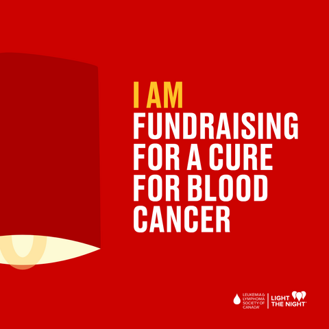 I am fundraising for a cure for blood cancer