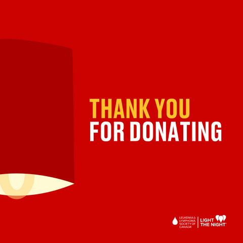 "Thank you for donating"